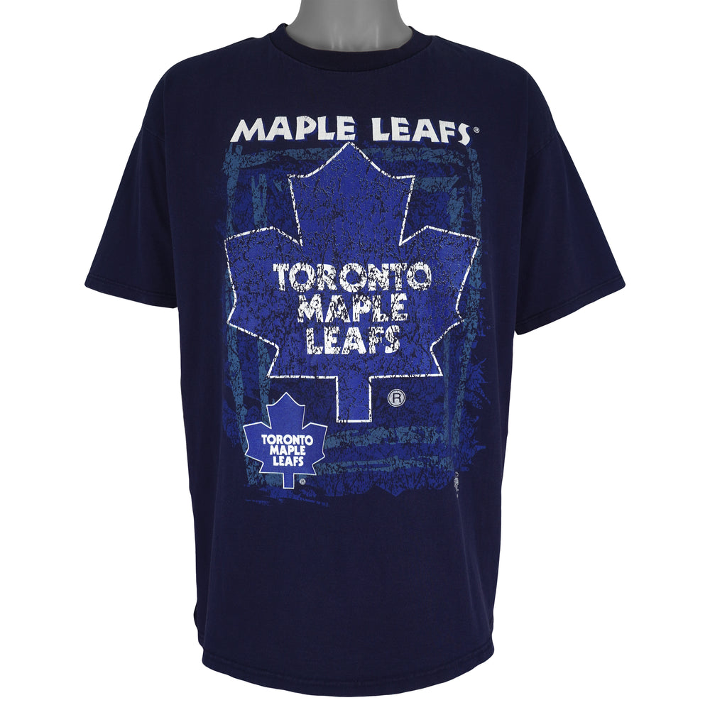 NHL (Trench) - Toronto Maple Leafs T-Shirt 1990s X-Large Vintage Retro Hockey