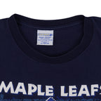 NHL (Trench) - Toronto Maple Leafs T-Shirt 1990s X-Large Vintage Retro Hockey