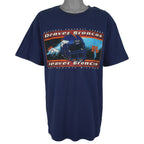 NFL (Logo Athletic) - Denver Broncos Helmet T-Shirt 1990s X-Large Vintage Retro Football
