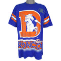 NFL (Salem) - Denver Broncos Big Spell-Out T-Shirt 1994 X-Large Vintage Retro Football