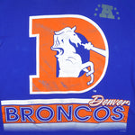 NFL (Salem) - Denver Broncos Big Spell-Out T-Shirt 1994 X-Large Vintage Retro Football
