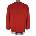 Ellesse - Red Spell-Out Crew Neck Sweatshirt 1990s X-Large Vintage Retro