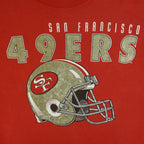 NFL (Hanes) - San Francisco 49ers Helmet Crew Neck Sweatshirt 1990s X-Large Vintage Retro Football