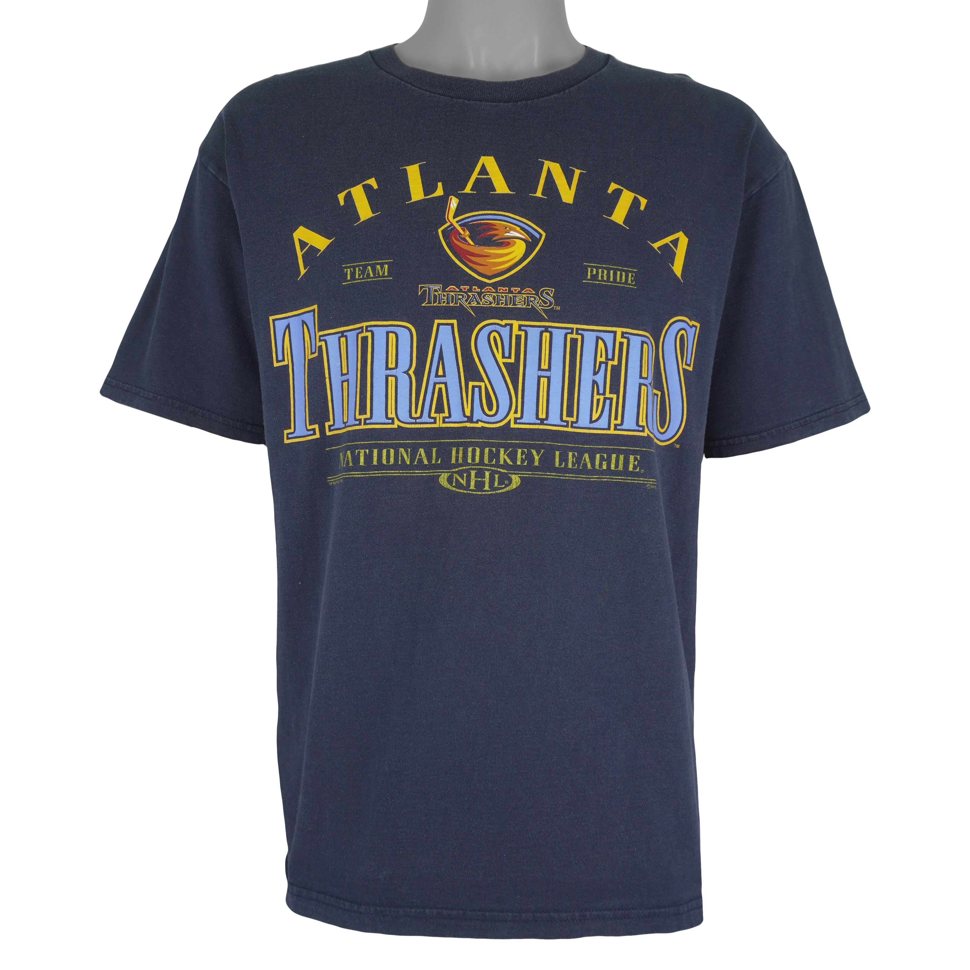 NHL (Lee Sport) - Atlanta Thrashers T-Shirt 1990s Large Vintage Retro Hockey