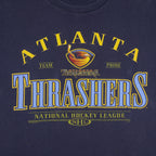 NHL (Lee Sport) - Atlanta Thrashers T-Shirt 1990s Large Vintage Retro Hockey