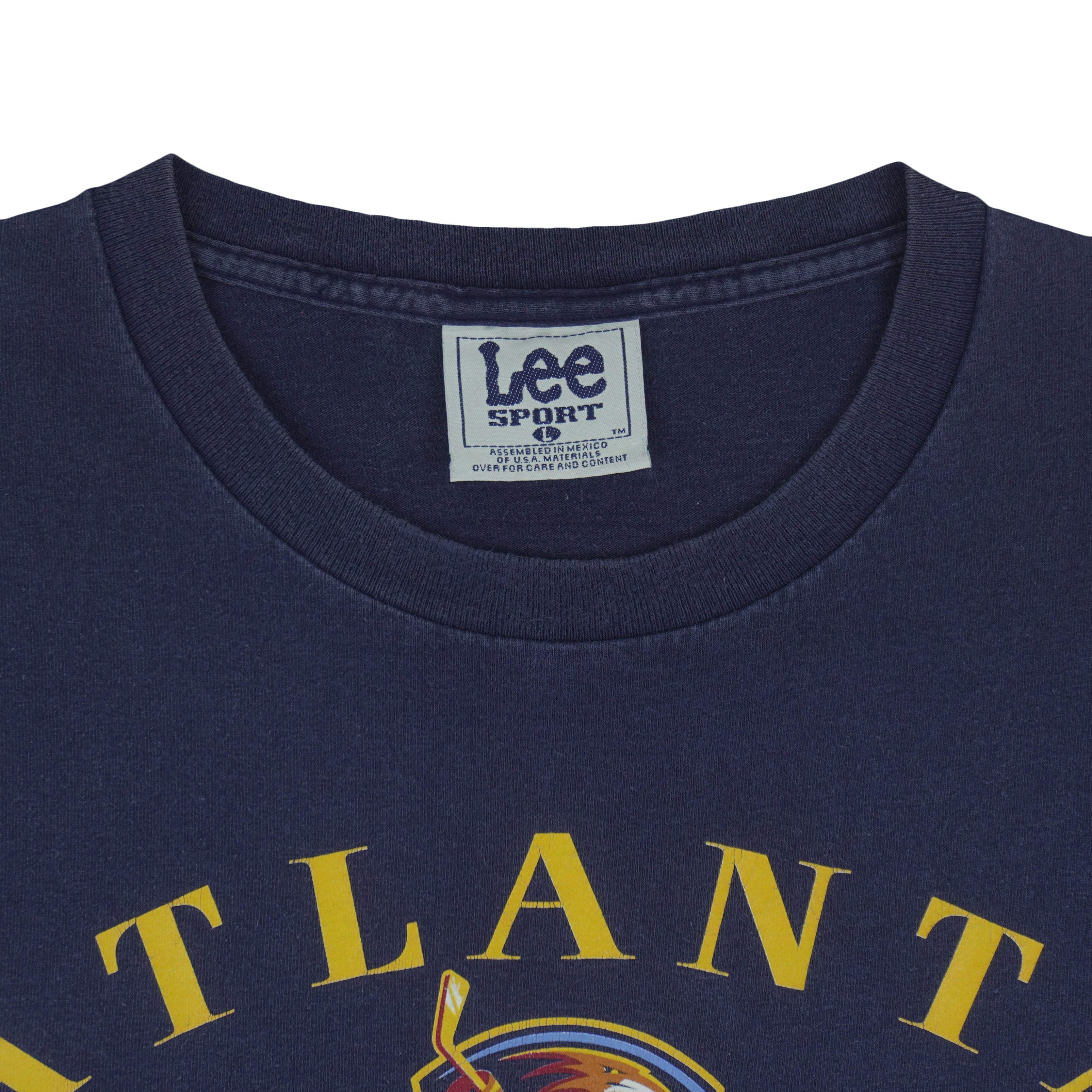 NHL (Lee Sport) - Atlanta Thrashers T-Shirt 1990s Large Vintage Retro Hockey
