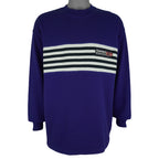 Reebok - Purple Embroidered Sweatshirt 1990s Large Vintage Retro