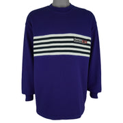 Reebok - Purple Embroidered Sweatshirt 1990s Large Vintage Retro