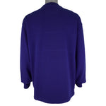 Reebok - Purple Embroidered Sweatshirt 1990s Large Vintage Retro