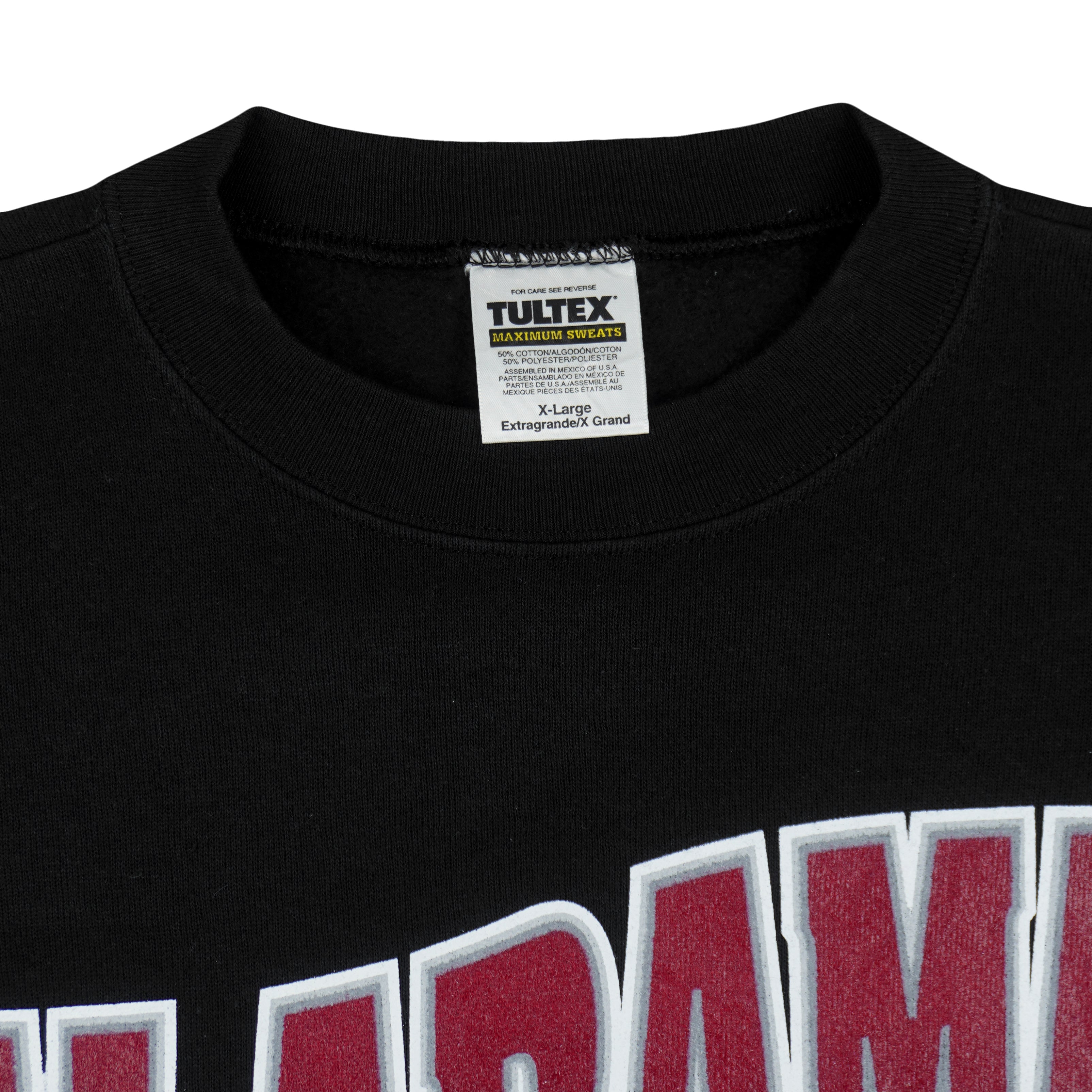 NCAA (Tultex) - Alabama Crimson Tide Crew Neck Sweatshirt 1990s X-Large Vintage Retro
