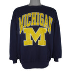 NCAA (Dodger) - Michigan Wolverines Crew Neck Sweatshirt 1990s Large Vintage Retro