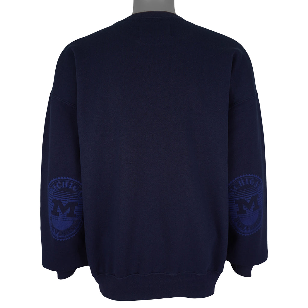 NCAA (Dodger) - Michigan Wolverines Crew Neck Sweatshirt 1990s Large Vintage Retro