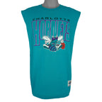 NBA (True Fan) - Charlotte Hornets Sleeveless Shirt 1990s X-Large Vintage Retro Basketball