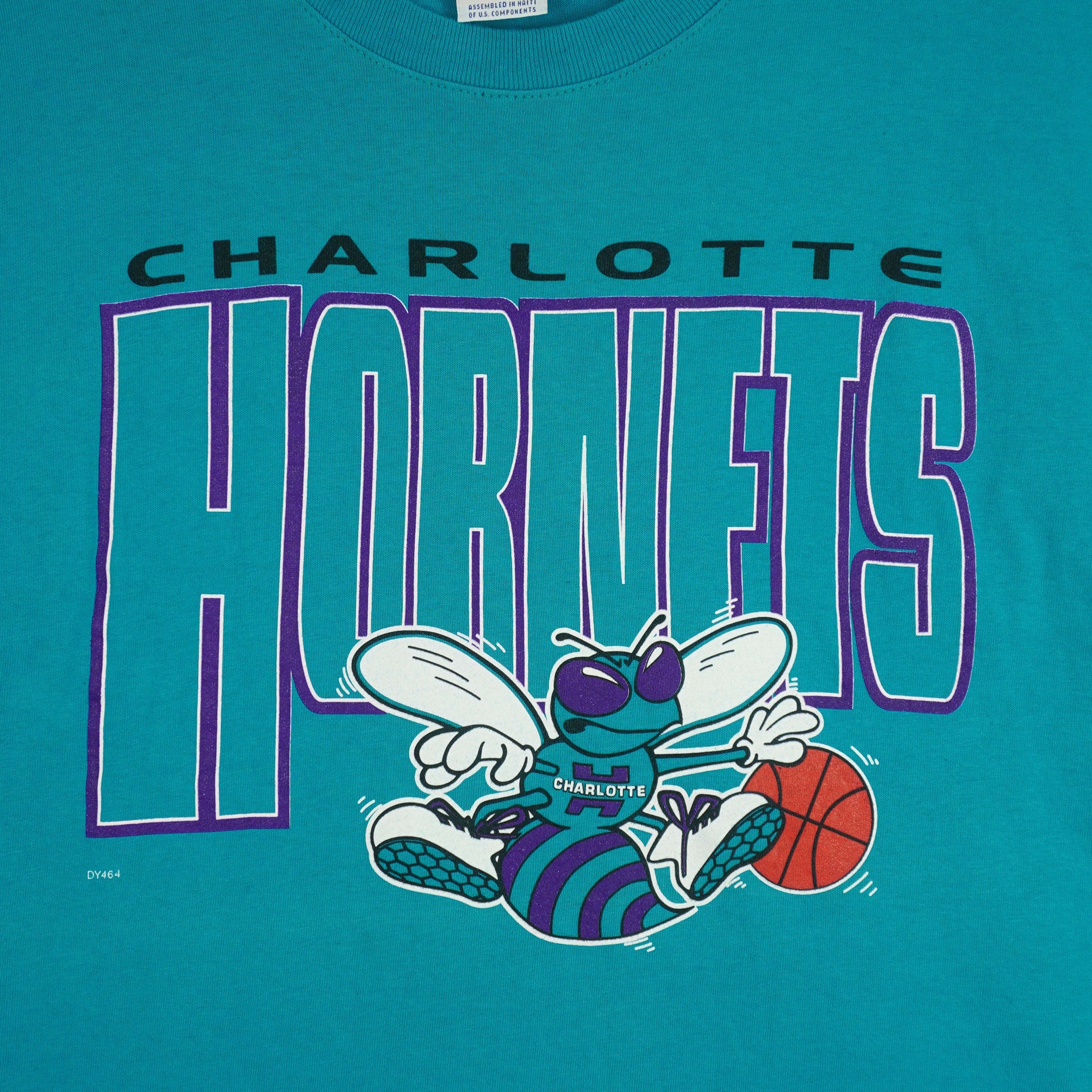 NBA (True Fan) - Charlotte Hornets Sleeveless Shirt 1990s X-Large Vintage Retro Basketball