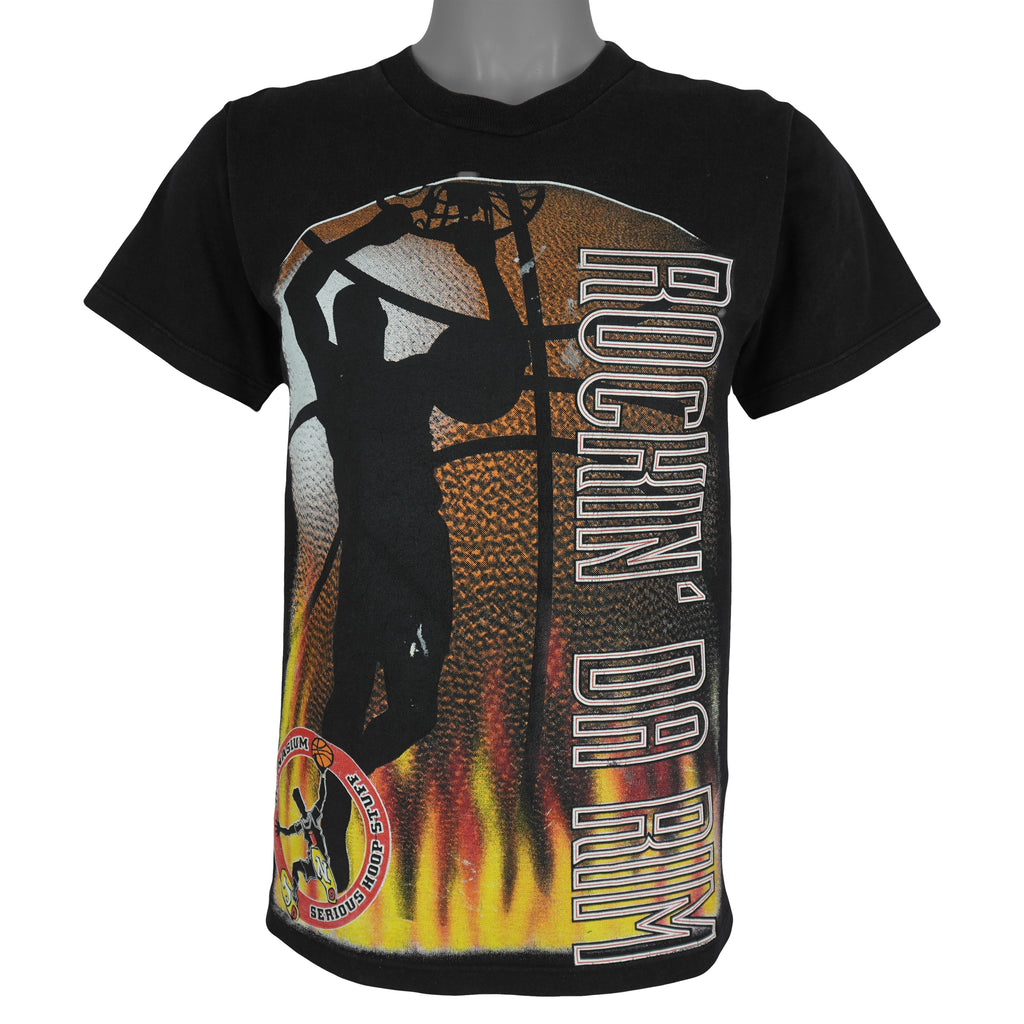 Vintage (National Mills) - Rockin' Da Rim Basketball T-Shirt 1990s Small Vintage Retro Basketball
