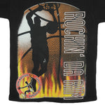 Vintage (National Mills) - Rockin' Da Rim Basketball T-Shirt 1990s Small Vintage Retro Basketball