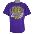 NBA (Logo Athletic) - Los Angeles Lakers T-Shirt 1990s X-Large Vintage Retro Basketball