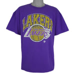 NBA (Logo Athletic) - Los Angeles Lakers T-Shirt 1990s X-Large