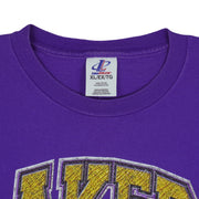 NBA (Logo Athletic) - Los Angeles Lakers T-Shirt 1990s X-Large Vintage Retro Basketball