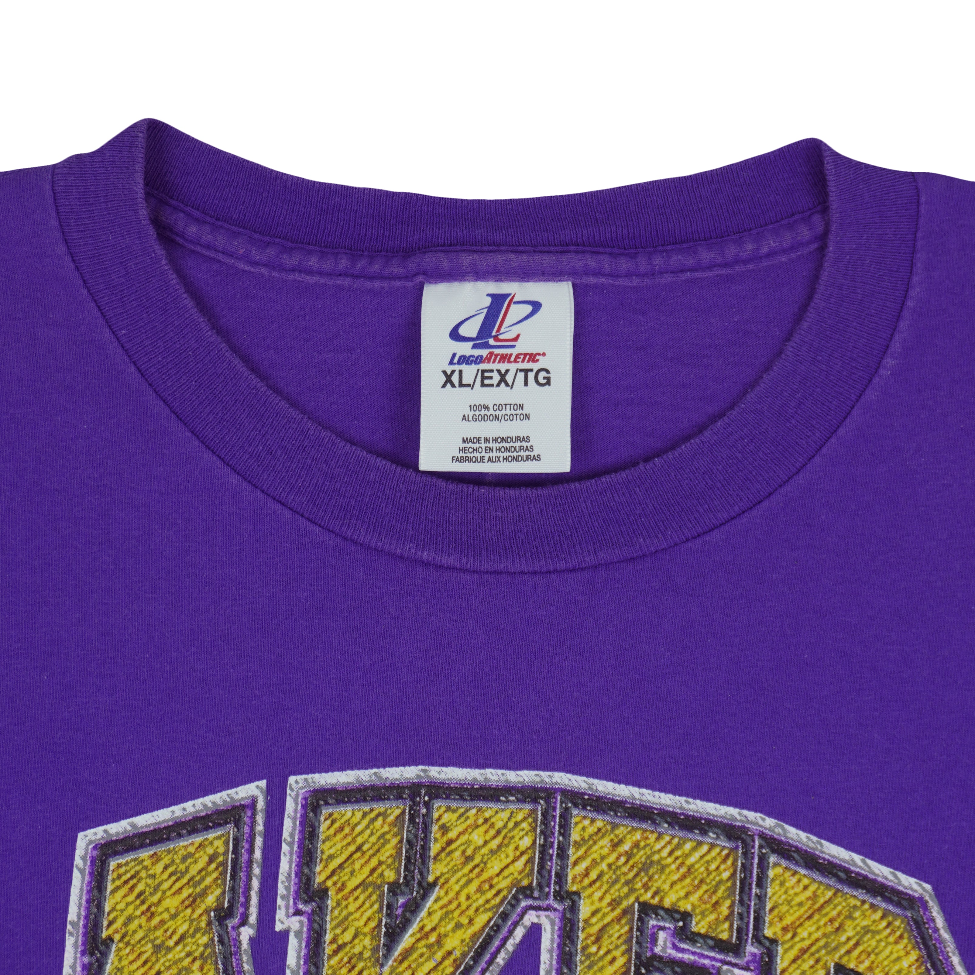 NBA (Logo Athletic) - Los Angeles Lakers T-Shirt 1990s X-Large Vintage Retro Basketball