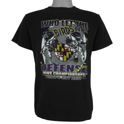 NFL - Baltimore Ravens Who Let The Birds Out T-Shirt 1990s Medium