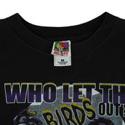 NFL - Baltimore Ravens Who Let The Birds Out T-Shirt 1990s Medium Vintage Retro Football