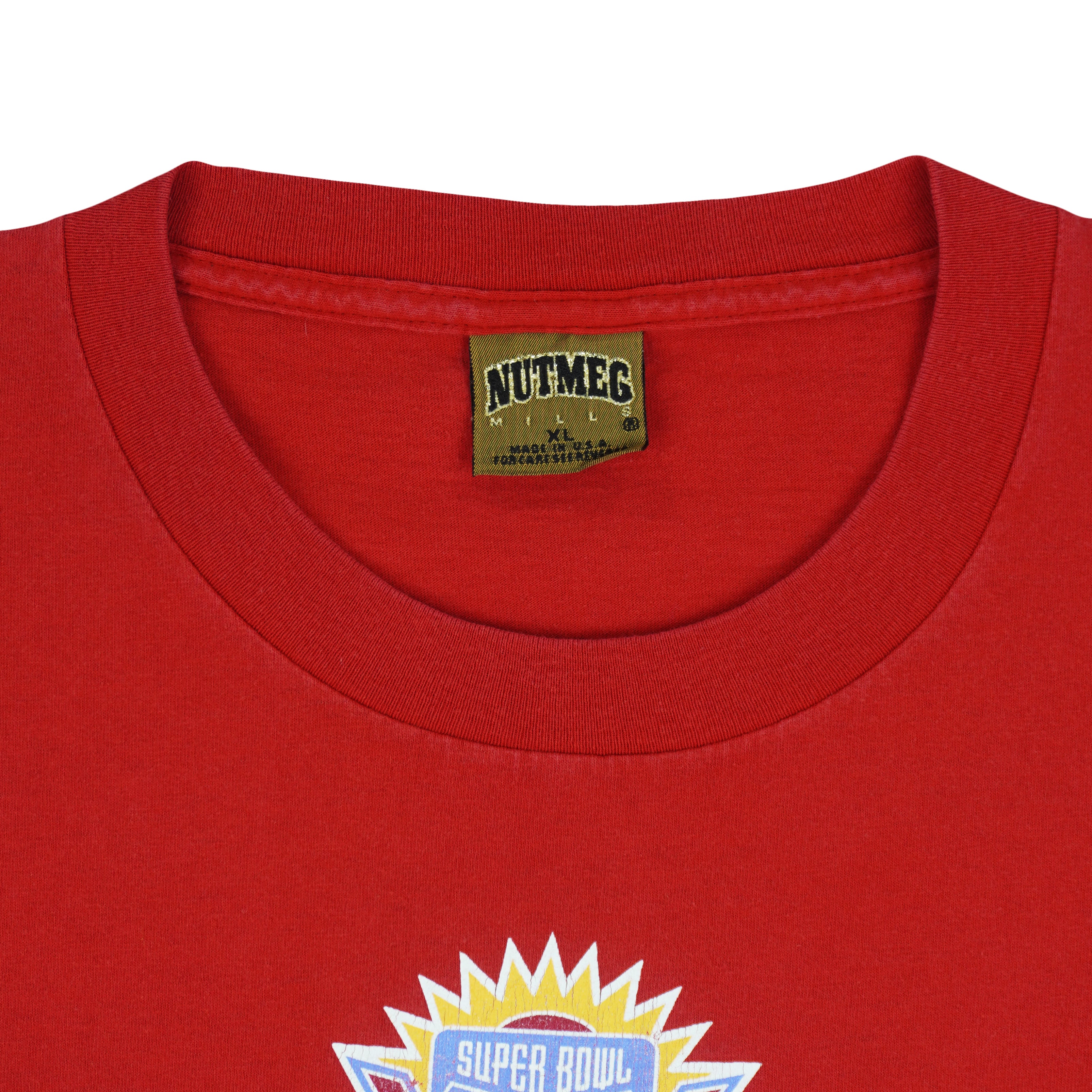 NFL (Nutmeg) - San Francisco 49ers Super Bowl Champs T-Shirt 1995 X-Large Vintage Retro Football