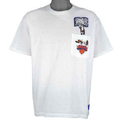 NBA (Nutmeg) - New York Knicks T-Shirt 1990s Large