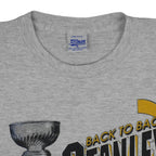 NHL (Salem) - Pittsburgh Penguins Stanley Cup Championship T-Shirt 1992 X-Large Vintage Retro Hockey