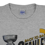 NHL (Salem) - Pittsburgh Penguins Stanley Cup Championship T-Shirt 1992 X-Large Vintage Retro Hockey
