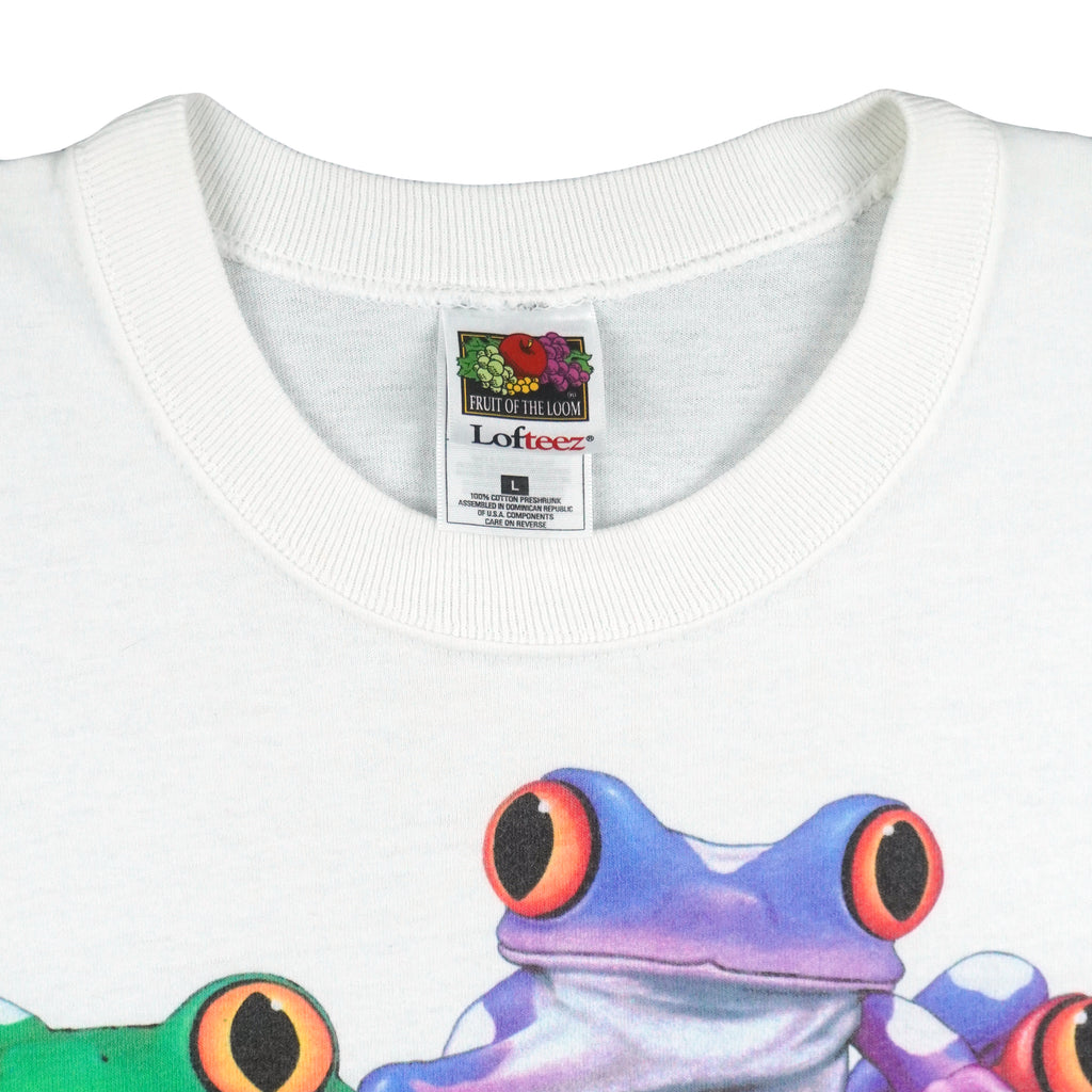 Vintage (Fruit Of The Loom) - Leap Frogs T-Shirt 1990s Large Vintage Retro