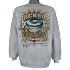 Vintage NFL - Green Bay Packers VS New England Patriots Super Bowl XXXI Sweatshirt 1997 X-Large in gray