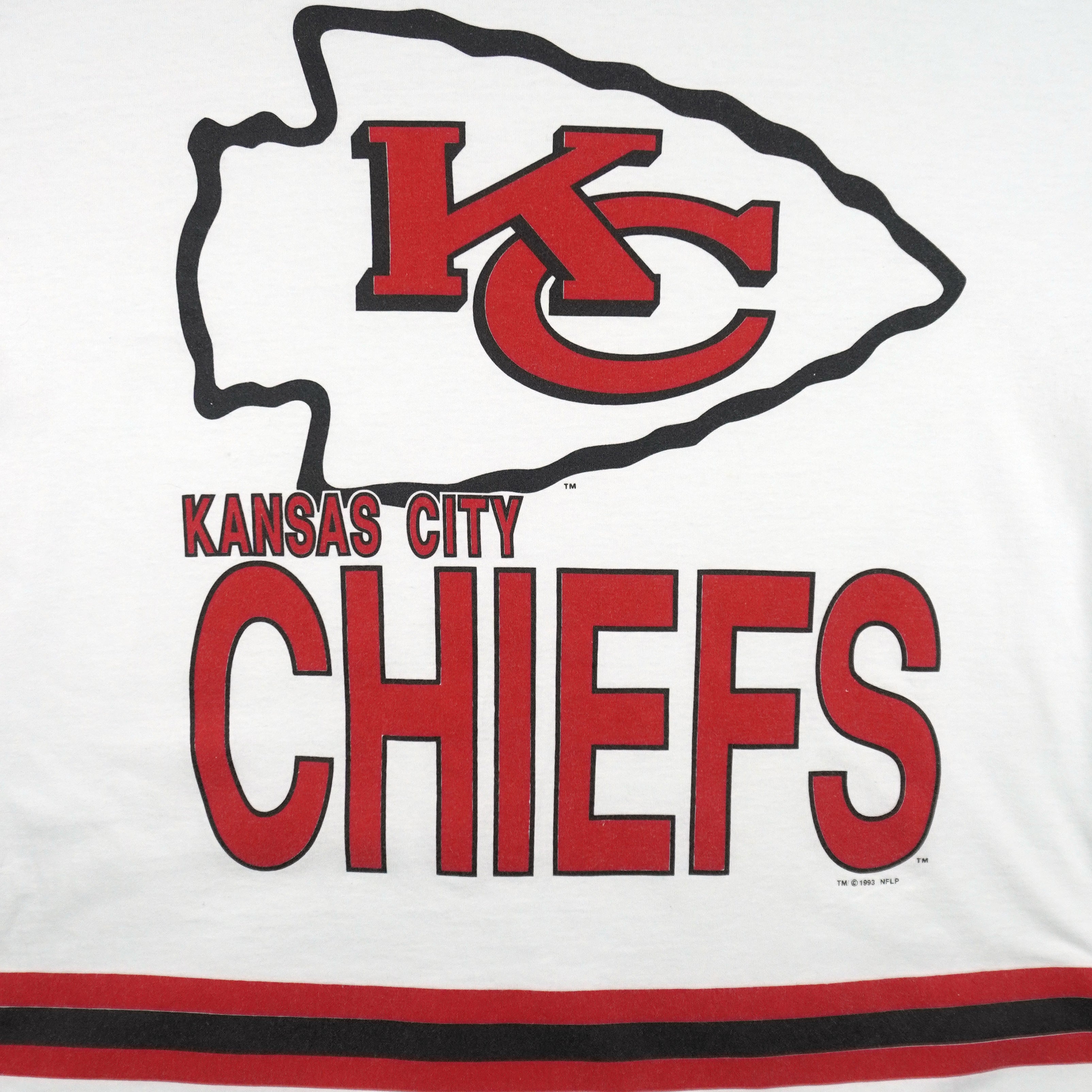 NFL (Salem) - Kansas City Chiefs Single Stitch T-Shirt 1993 Large Vintage Retro Football