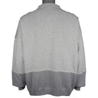 Nike - Grey 1/4 Button-Up Sweatshirt 1990s X-Large Vintage Retro