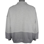 Nike - Grey 1/4 Button-Up Sweatshirt 1990s X-Large Vintage Retro