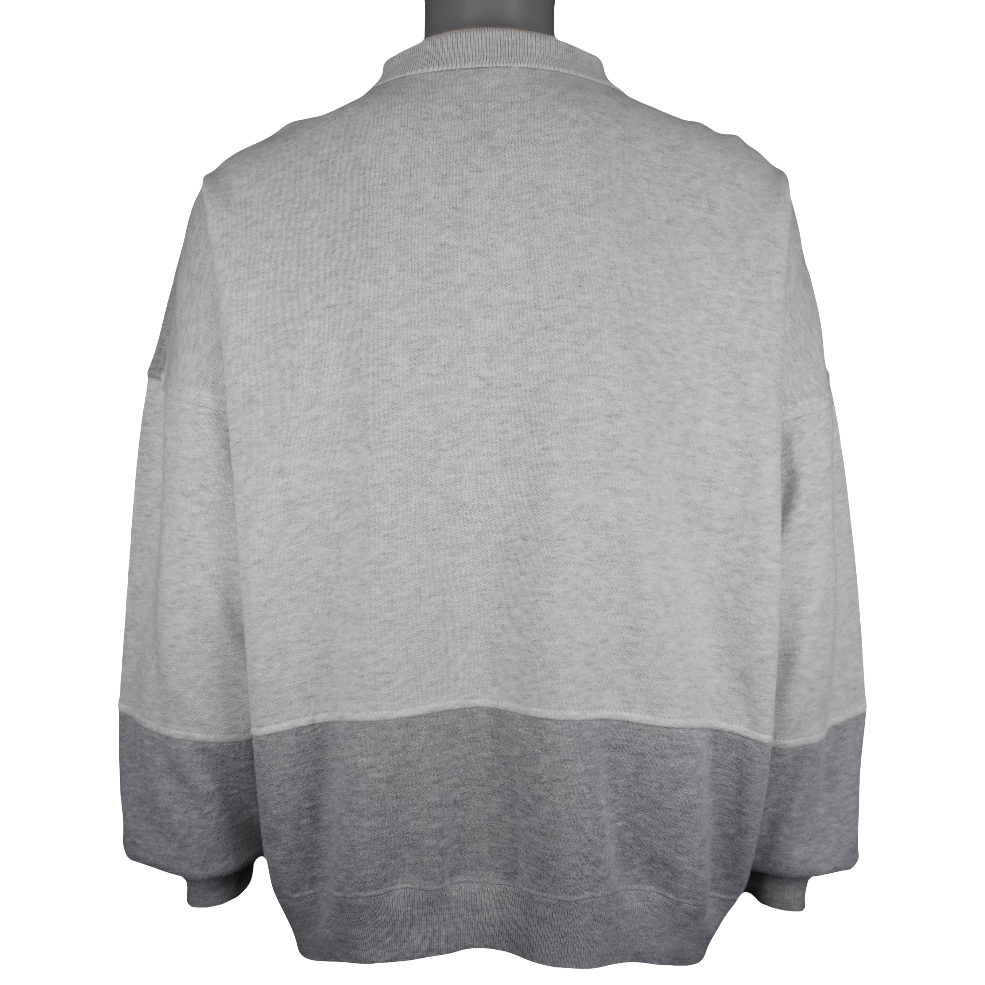 Nike - Grey 1/4 Button-Up Sweatshirt 1990s X-Large Vintage Retro