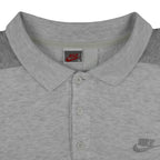 Nike - Grey 1/4 Button-Up Sweatshirt 1990s X-Large Vintage Retro
