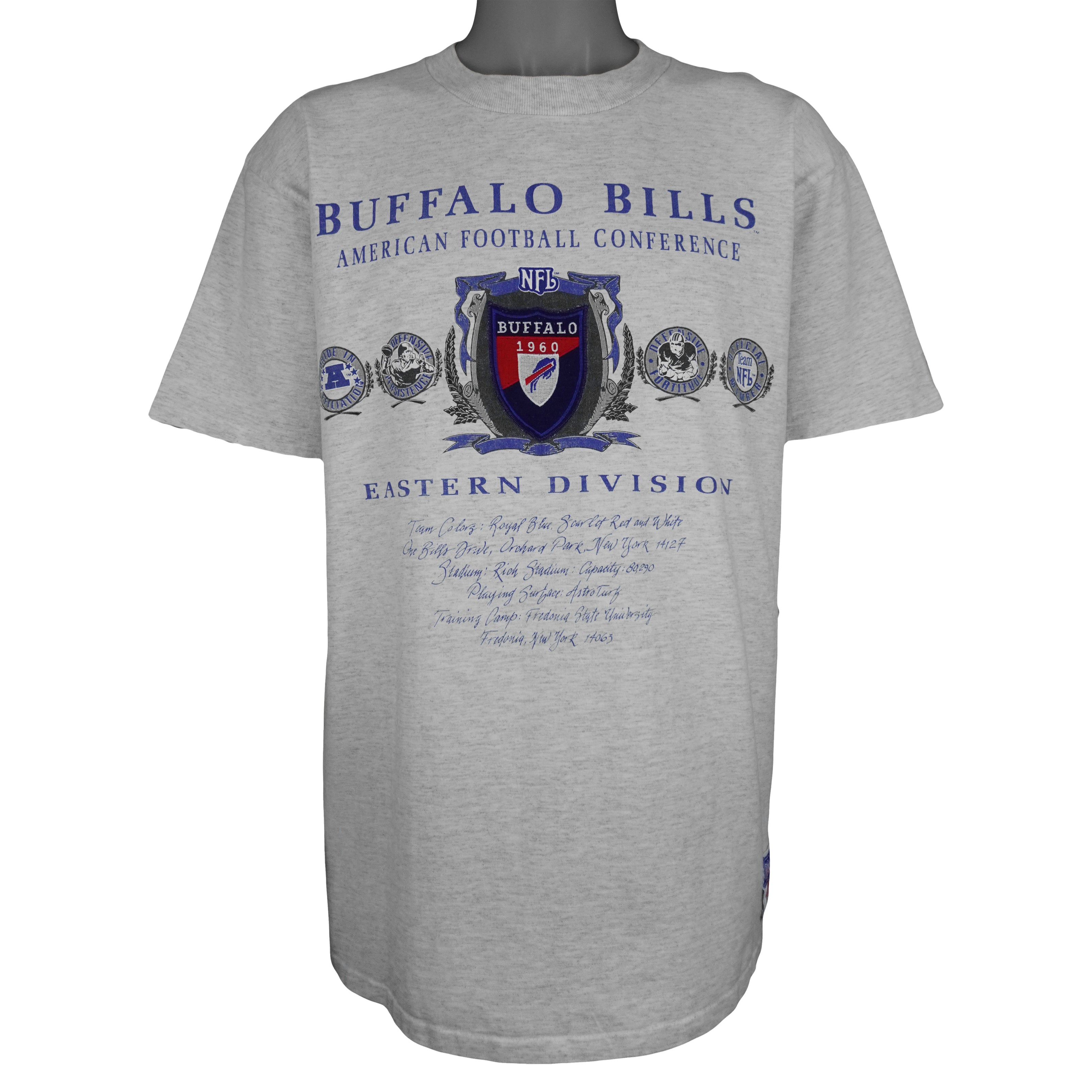 NFL (Nutmeg) - Buffalo Bills Eastern Division T-Shirt 1990s X-Large Vintage Retro Football