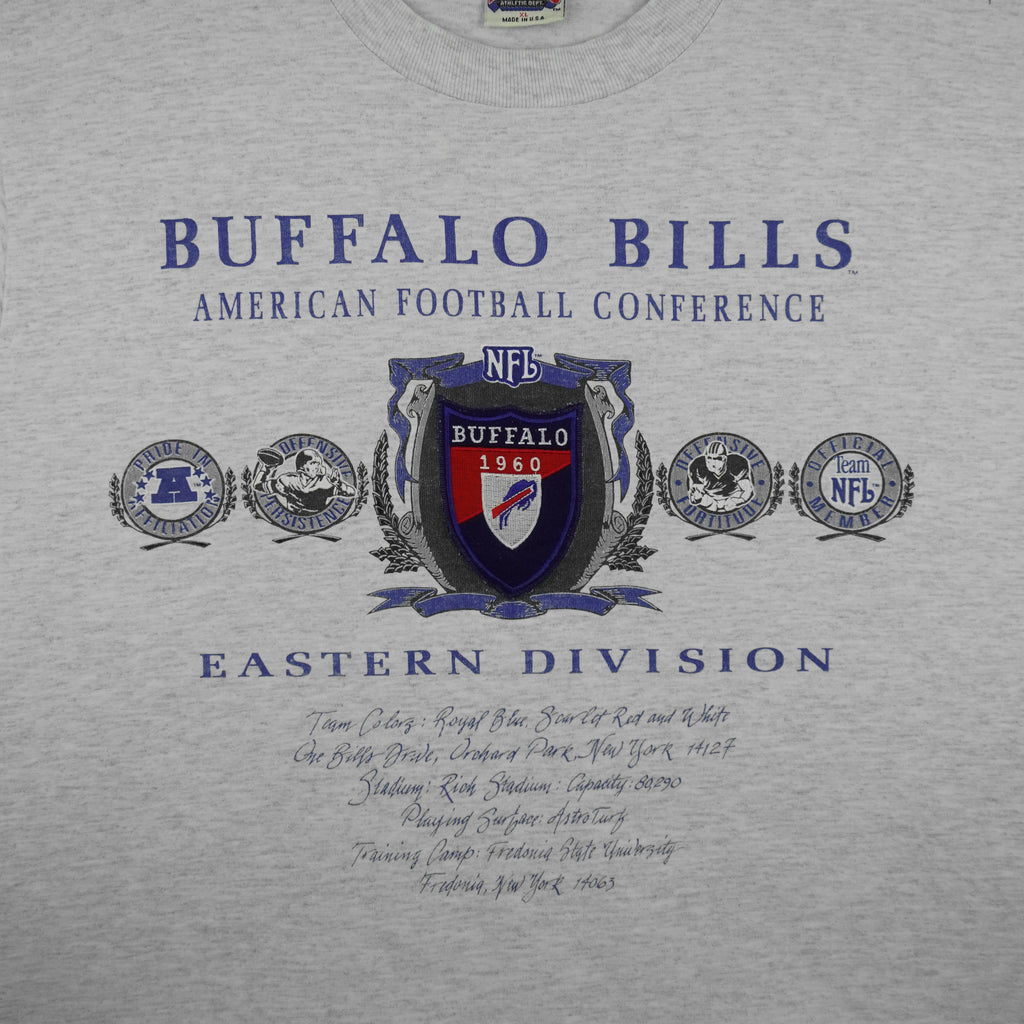 NFL (Nutmeg) - Buffalo Bills Eastern Division T-Shirt 1990s X-Large Vintage Retro Football