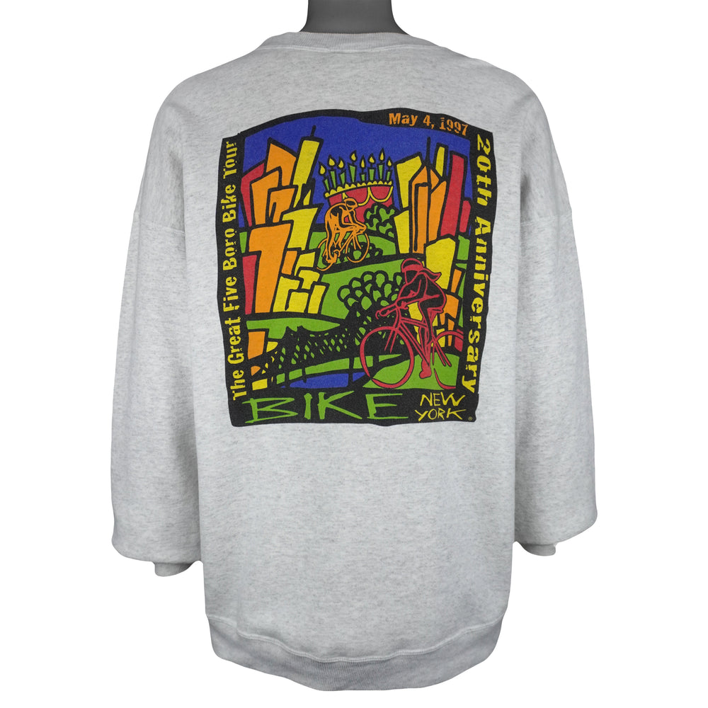 Vintage (Hanes) - Bike New York 20th Anniversary Sweatshirt 1997 X-Large Vintage Retro