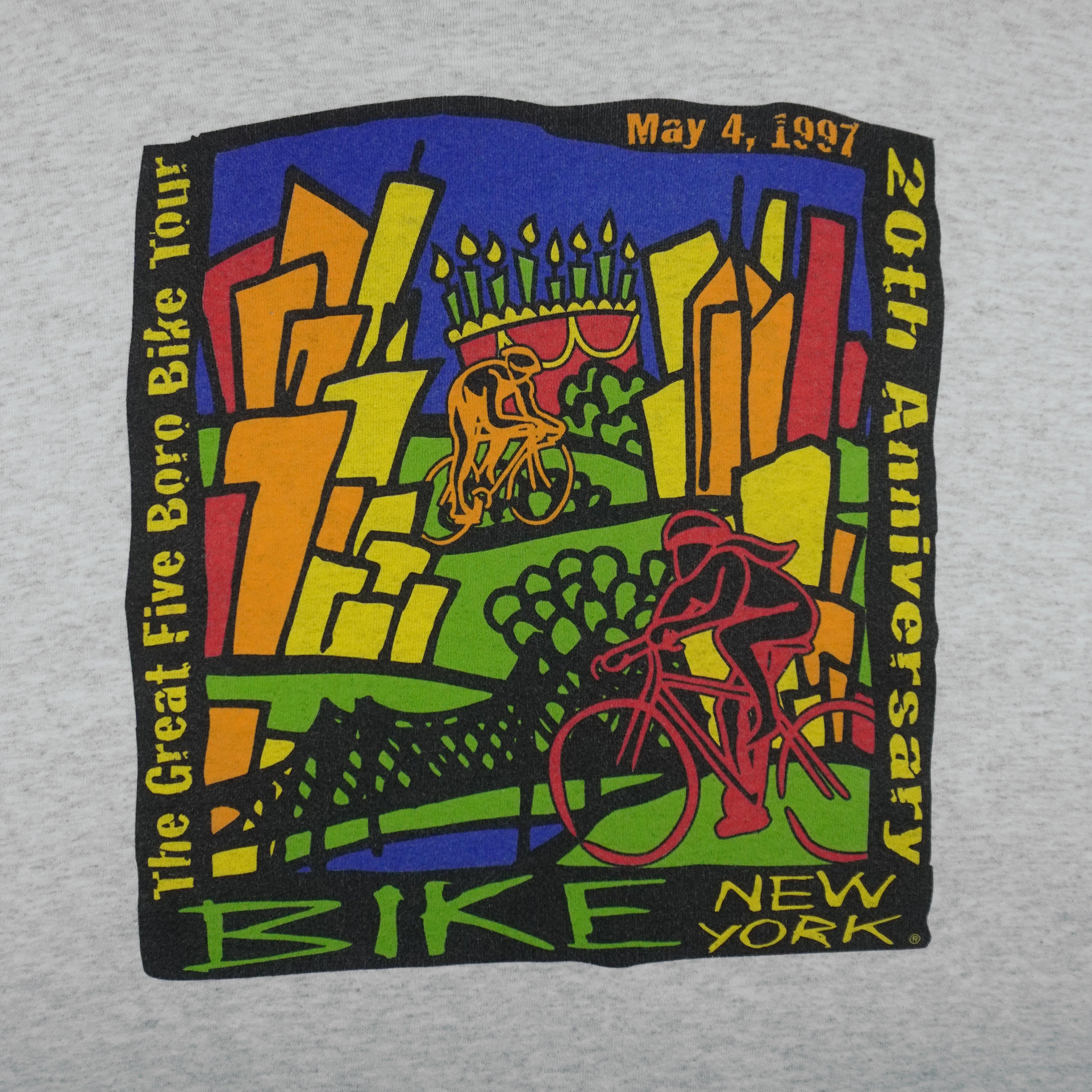 Vintage (Hanes) - Bike New York 20th Anniversary Sweatshirt 1997 X-Large Vintage Retro