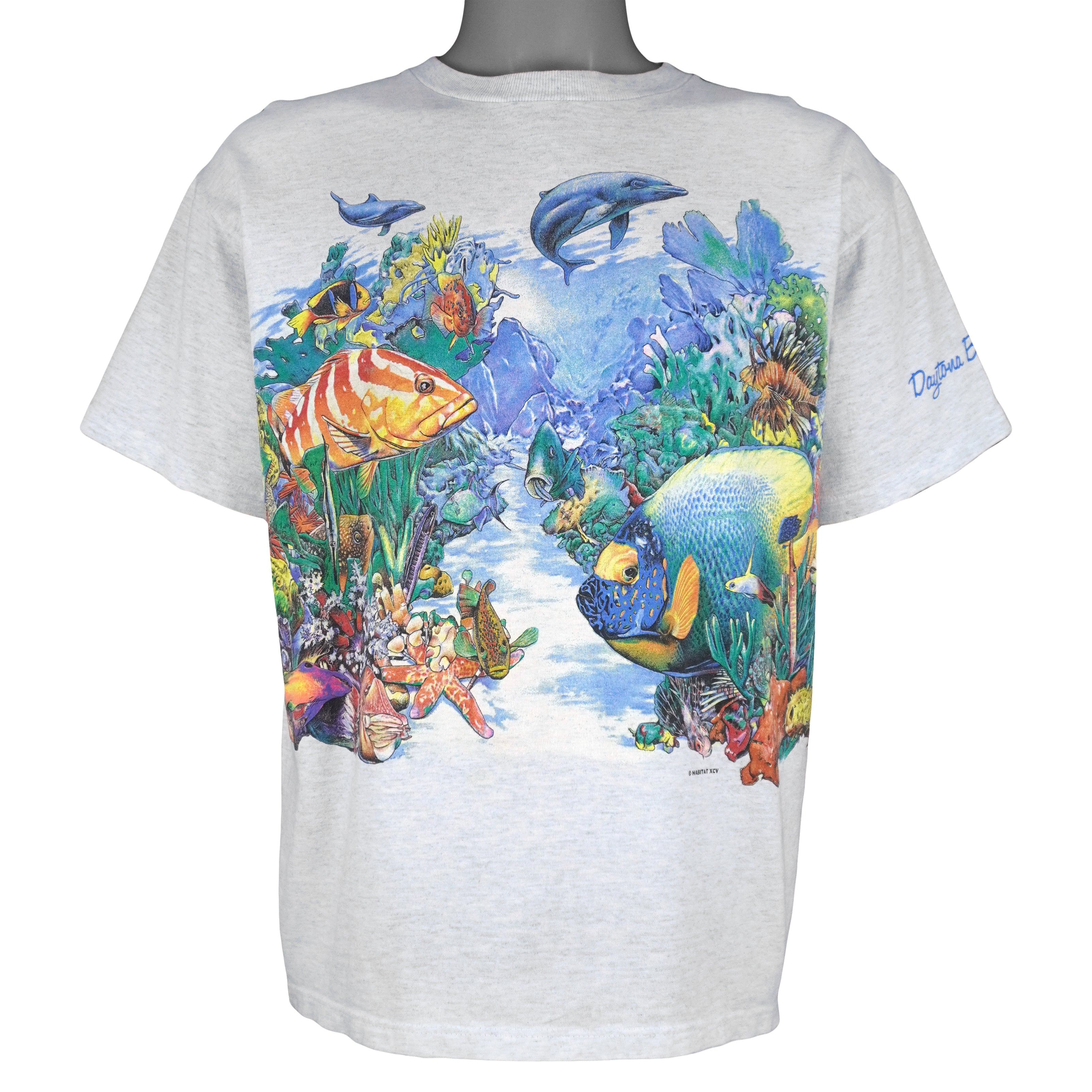 Vintage (Habitat) - Seaworld Daytona Beach, FL T-Shirt 1990s Large Vintage Retro