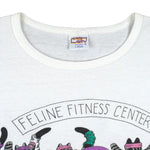 Vintage (Crazy Shirt) - Feline Fitness Center Hawaii Cats T-Shirt 1990s Large Vintage Retro