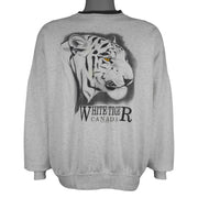 Vintage - White Tiger Canada Crew Neck Sweatshirt 1990s Large Vintage Retro