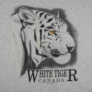 Vintage - White Tiger Canada Crew Neck Sweatshirt 1990s Large Vintage Retro