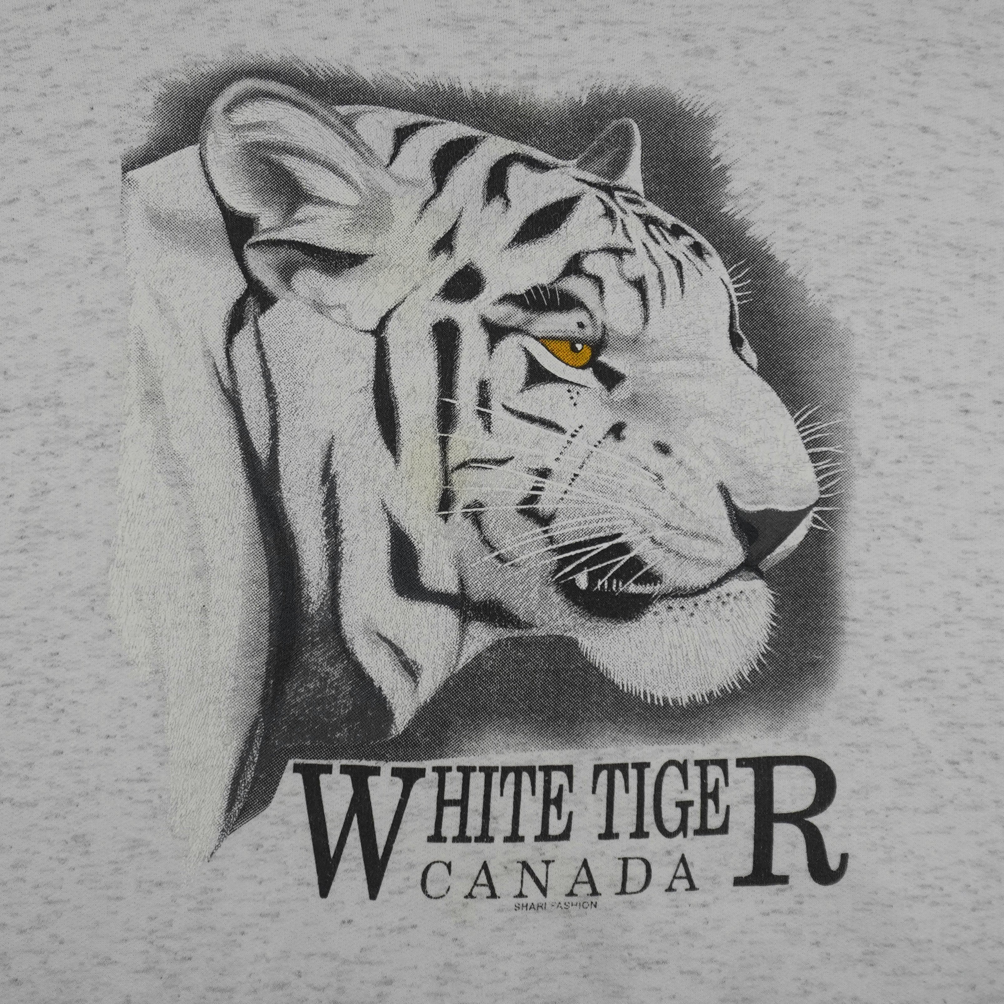 Vintage - White Tiger Canada Crew Neck Sweatshirt 1990s Large Vintage Retro