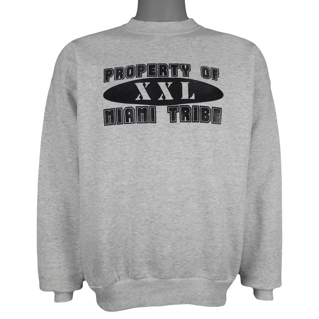 Vintage (Hanes) - Property Of Miami Tribe Crew Neck Sweatshirt 1990s Large Vintage Retro