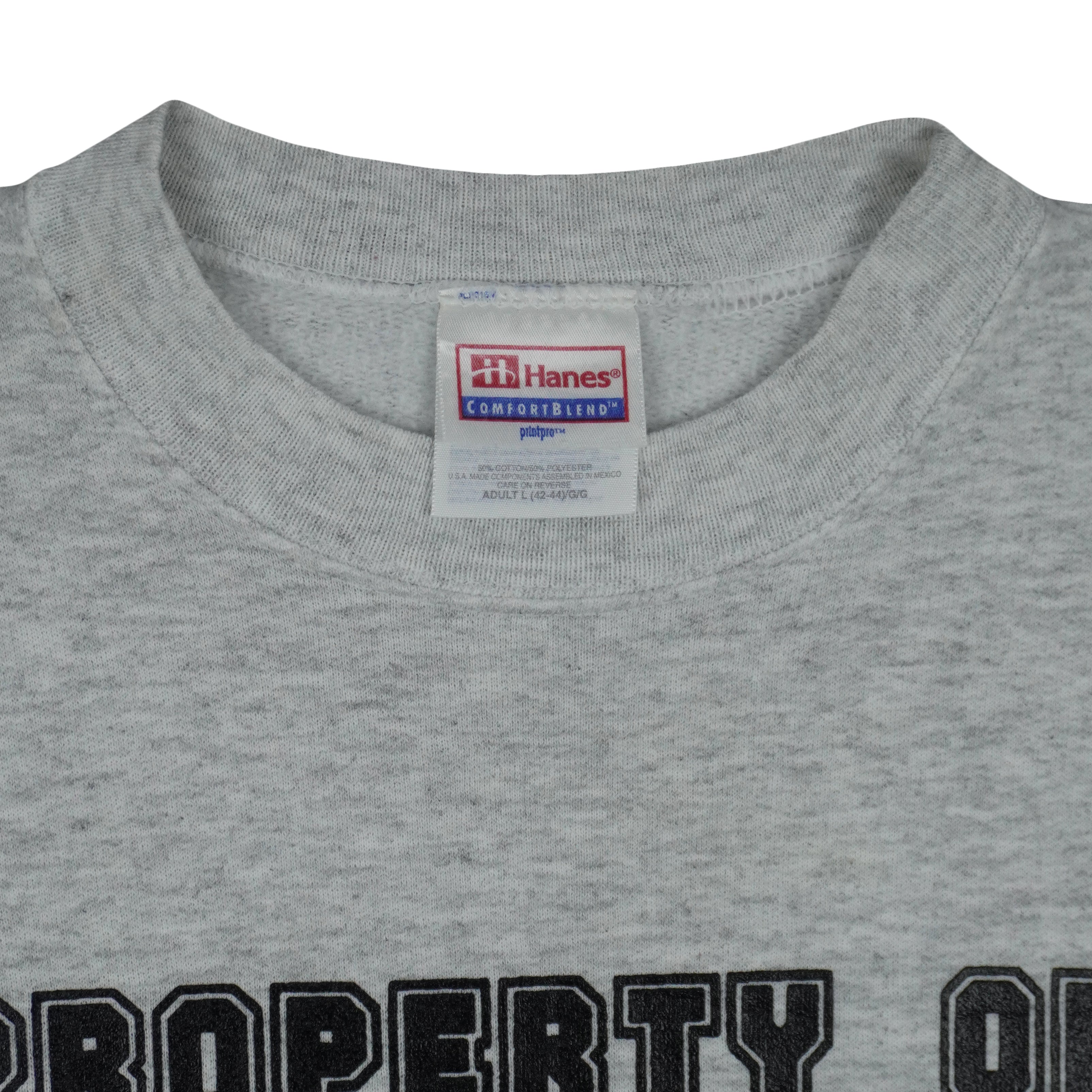 Vintage (Hanes) - Property Of Miami Tribe Crew Neck Sweatshirt 1990s Large Vintage Retro