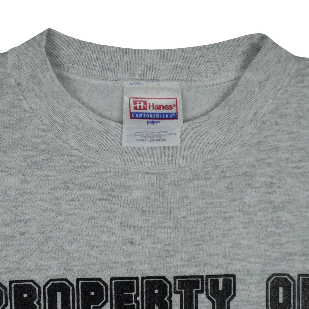 Vintage (Hanes) - Property Of Miami Tribe Crew Neck Sweatshirt 1990s Large Vintage Retro