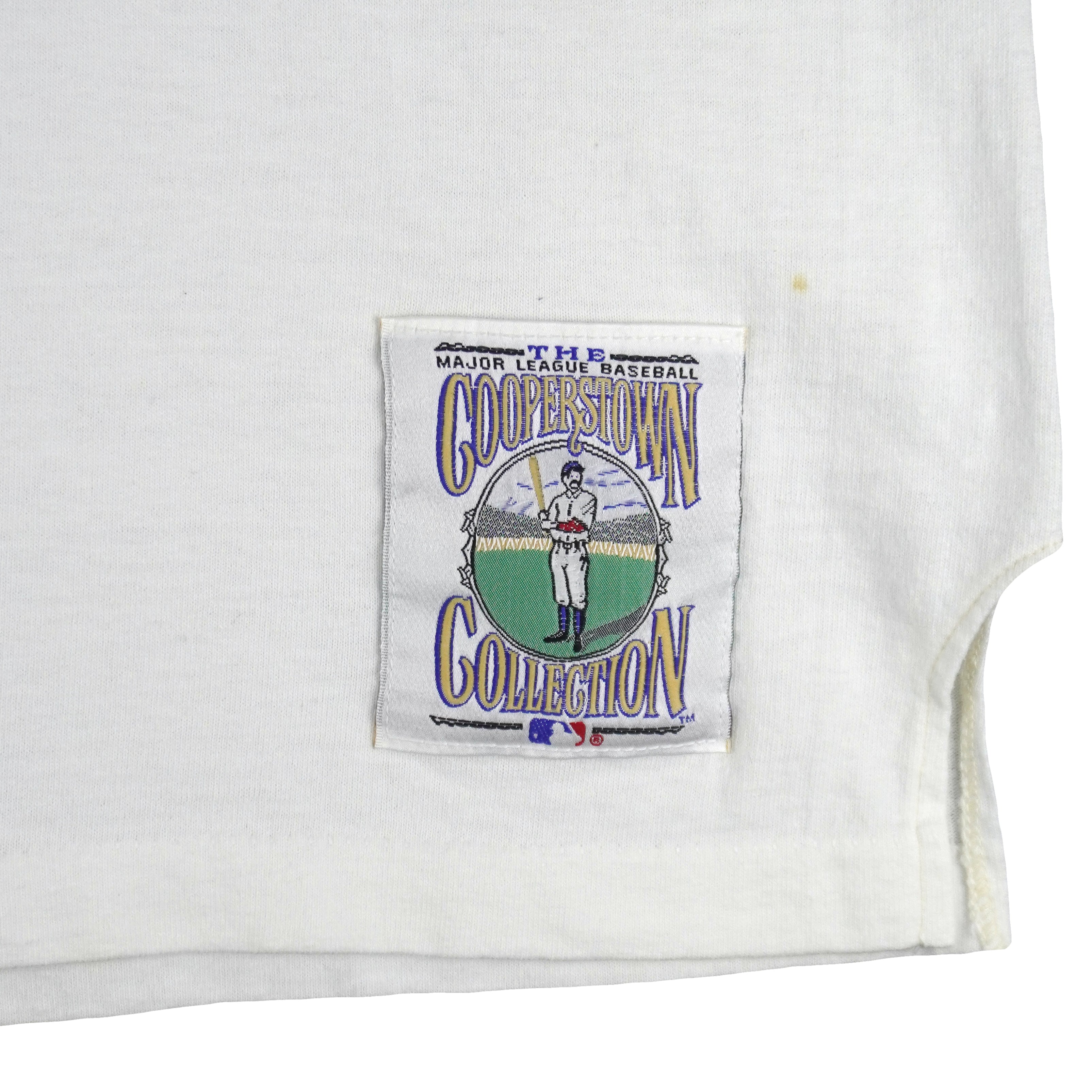 MLB (Salem) - The Babe George Herman Ruth Caricature T-Shirt 1989 Large Vintage Retro Baseball
